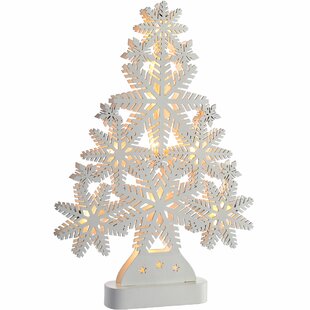 pre lit snowflake christmas tree