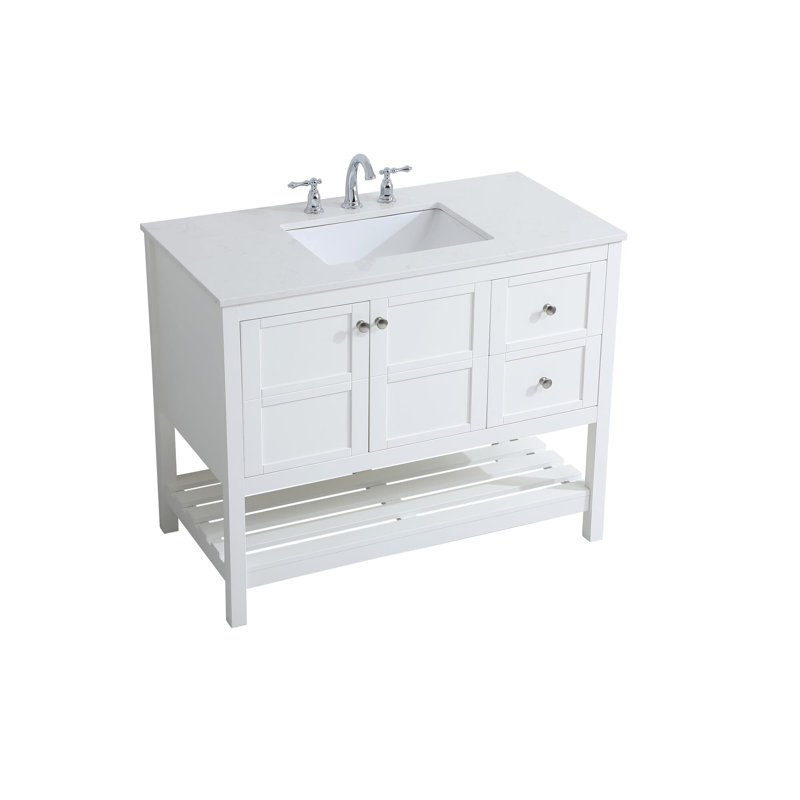 Ensemble de meuble-lavabo simple 42 po Krish, Blanc