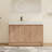 Quarnar 48" Freestanding Single Bathroom Vanity with 3 Doors & Adjustable Shelf , Single Freestanding vanity, 48" Single Bathroom Vanity Set, Floor Standing Vanity with White Resin Top-2128179311-2128498356