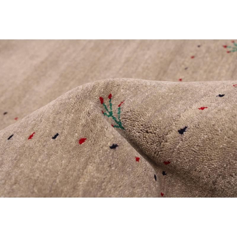 Kashkuli Gabbeh Grey Rug 5'2" x 7'11"