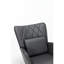 Chaise berçante confortable pour la chambre à coucher, conception ergonomique - Gris relaxant et stable