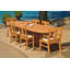 Osborne Outdoor 11 - Piece Teak Dining Set-946121933-1015881872