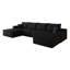 Canapé d'angle Cloud 135 avec pouf, canapé moderne et minimaliste en forme de U-439228852-439228850-439228849