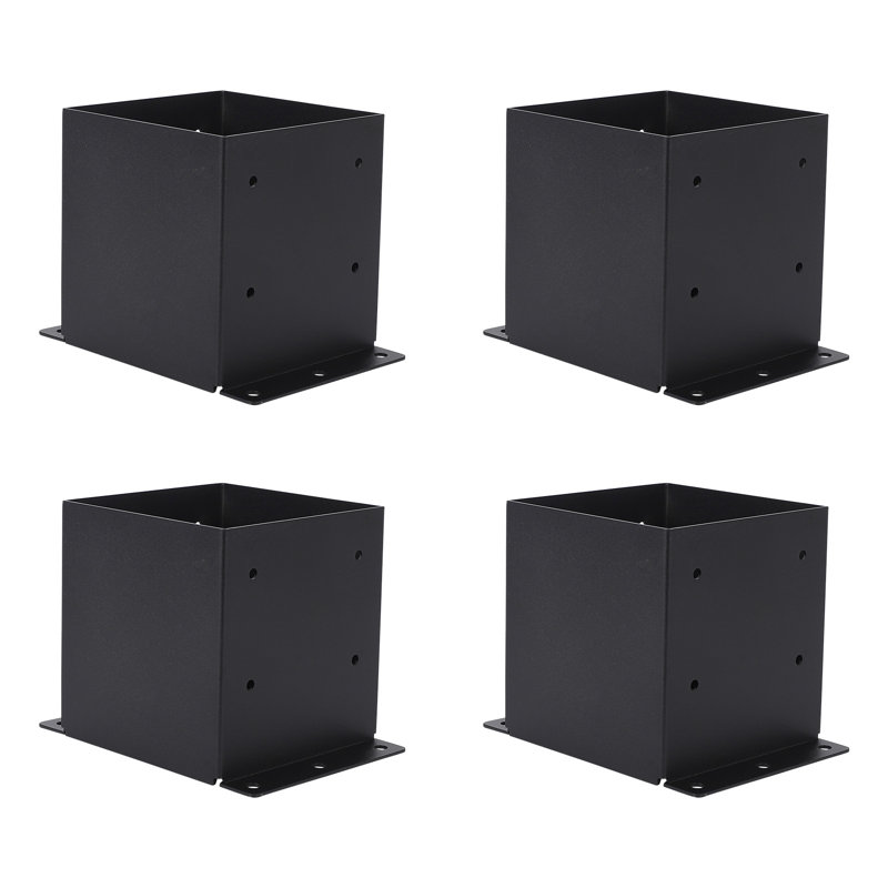 4-Pack Heavy Duty 2mm Steel Deck Post Base