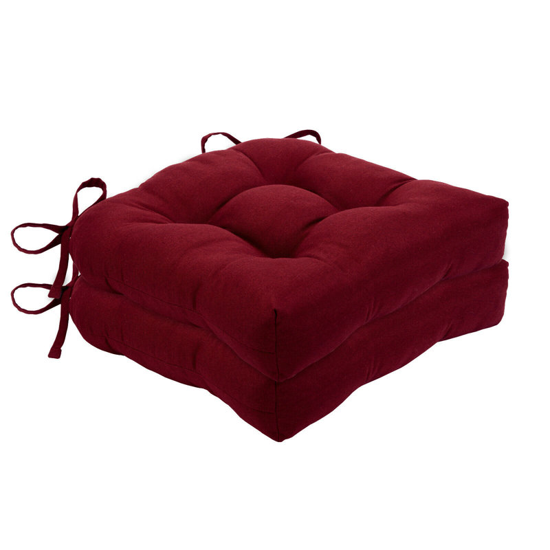 Outdoor 3'' Seat Cushion, Red