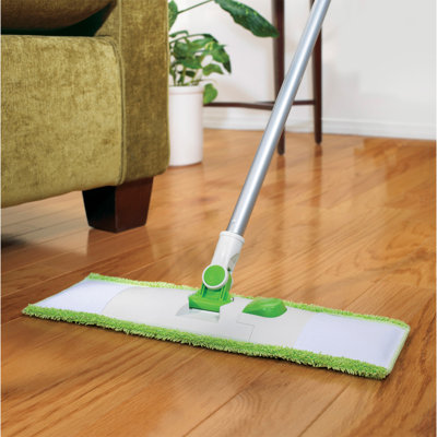 Recharge de tête de balai en bois franc en microfibre