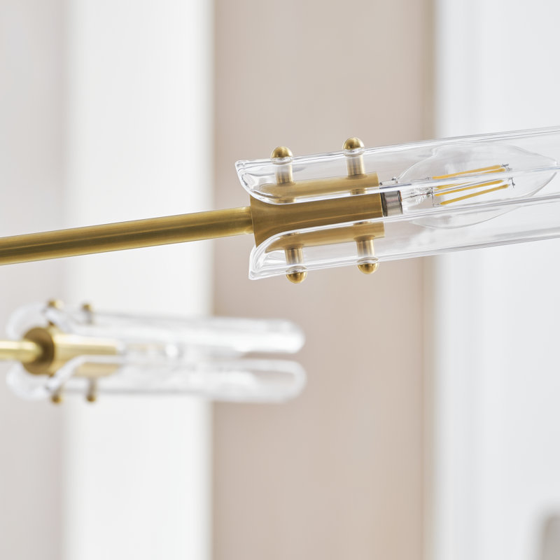 Aerin Casoria XL Radial Chandelier, Polished Nickel