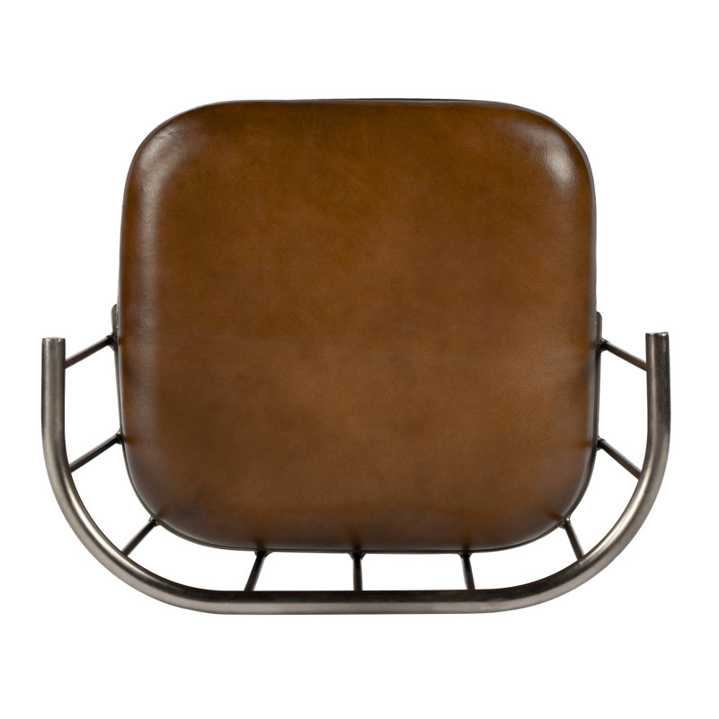 Coriander Iron & Leather 25" Counter Stool