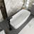 x Freestanding Soaking Plastic / Acrylic Bathtub