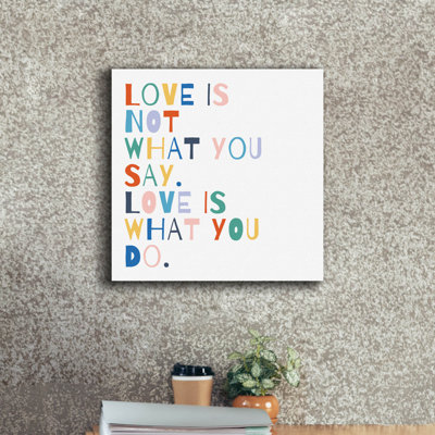 «Rainbow Words 1» par Moira Hershey, art mural sur toile