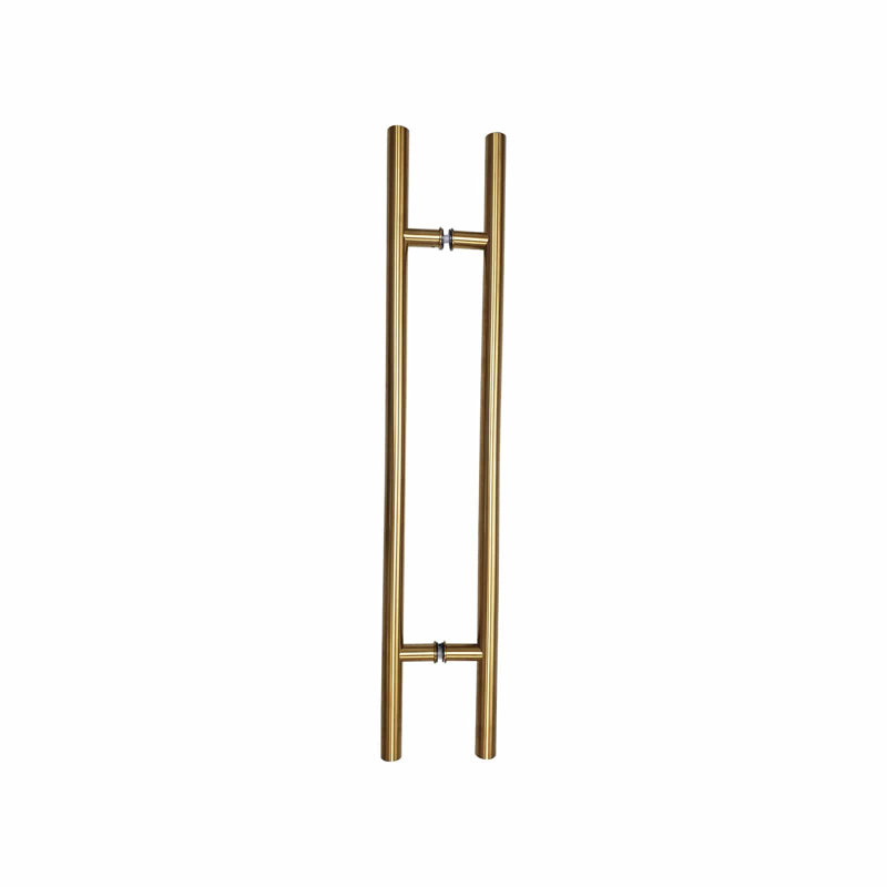 Poignée de porte ronde demi-lune parfaite pour la maison, 7" W x 72" D, Argent