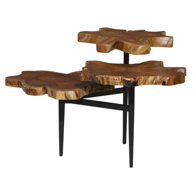 Table d'appoint en bois de teck Loucks