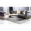Tapis gris argenté à motif géométrique glam-97881528
