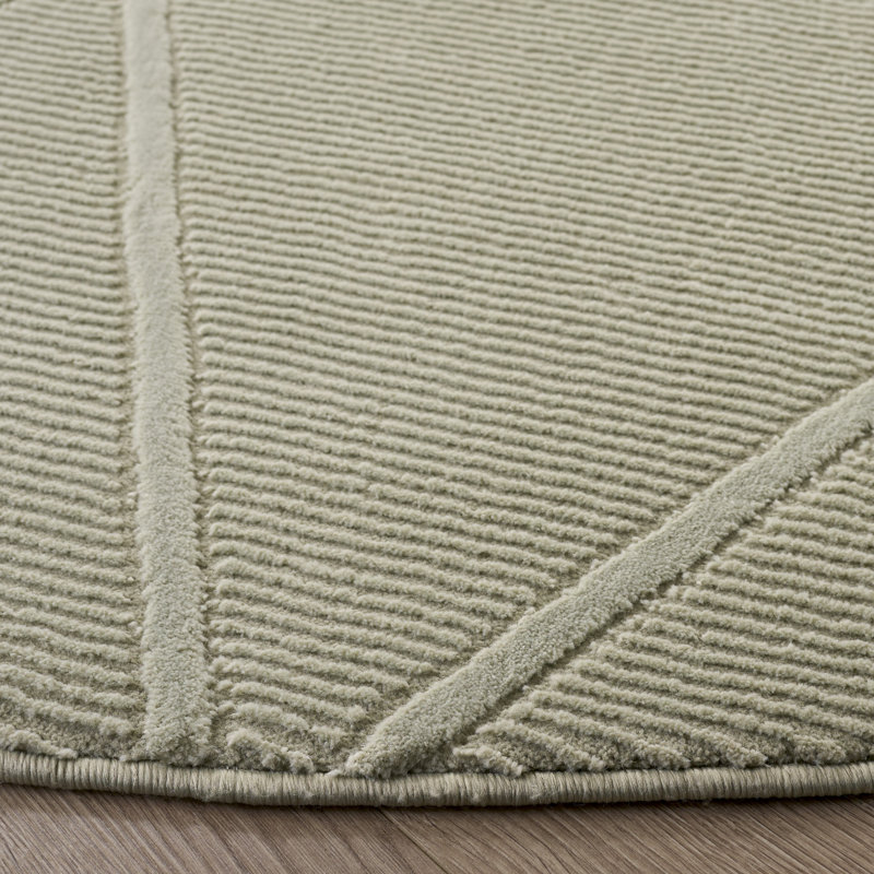Tapis géométrique Lariyah Performance, Rond 6 pi 7 po