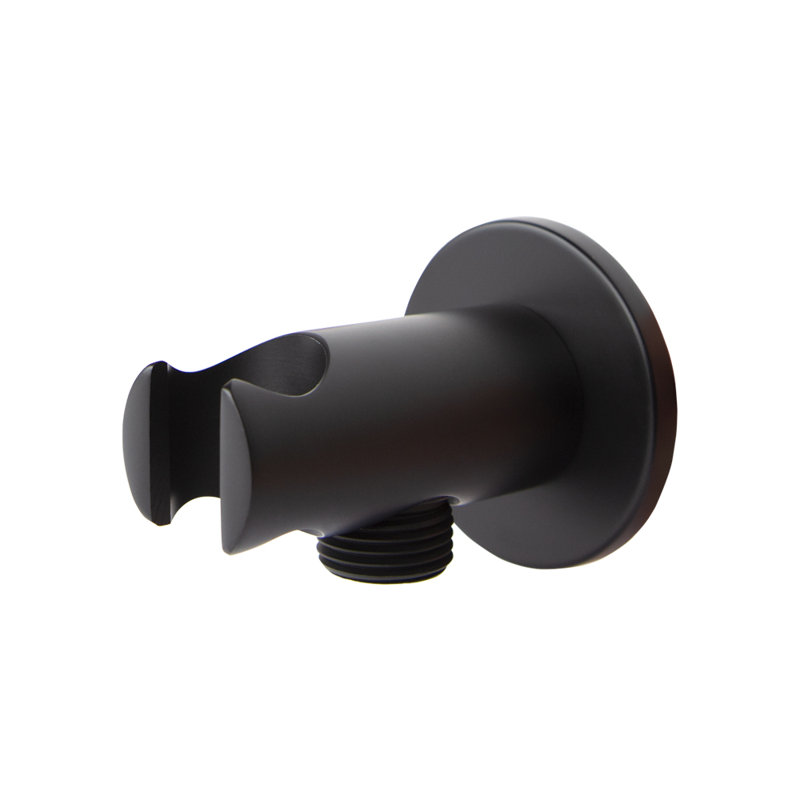 Cigno 1563 Wall Union For Hand Shower, Matte Black