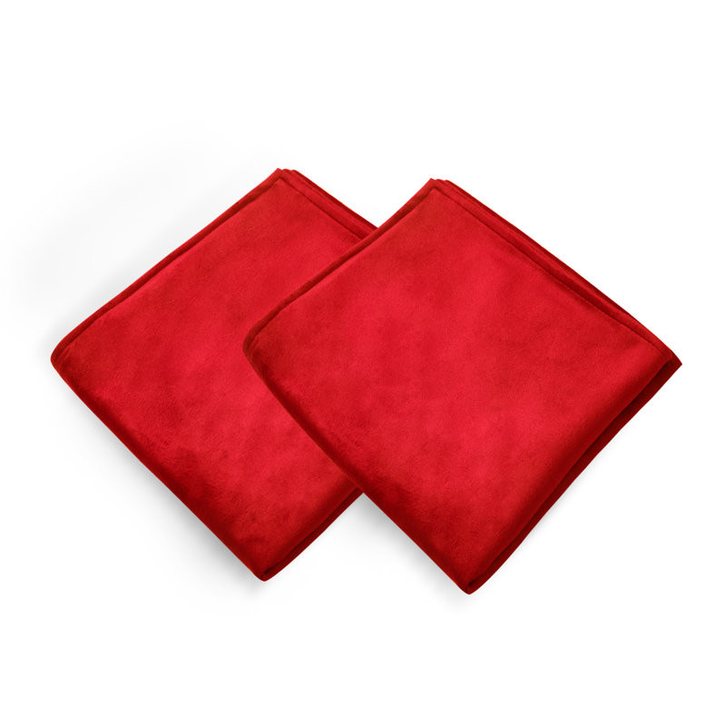 Fritch Square Throw Pillow Cover, Bright Red, 45cm H x 45cm W x 1cm D