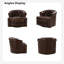 Ensemble de 2 chaises pivotantes en cuir véritable Tinsleigh (ensemble de 2)-107097798