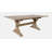 Averie 6 - Person Extendable Pine Solid Wood Top Trestle Base Dining Set