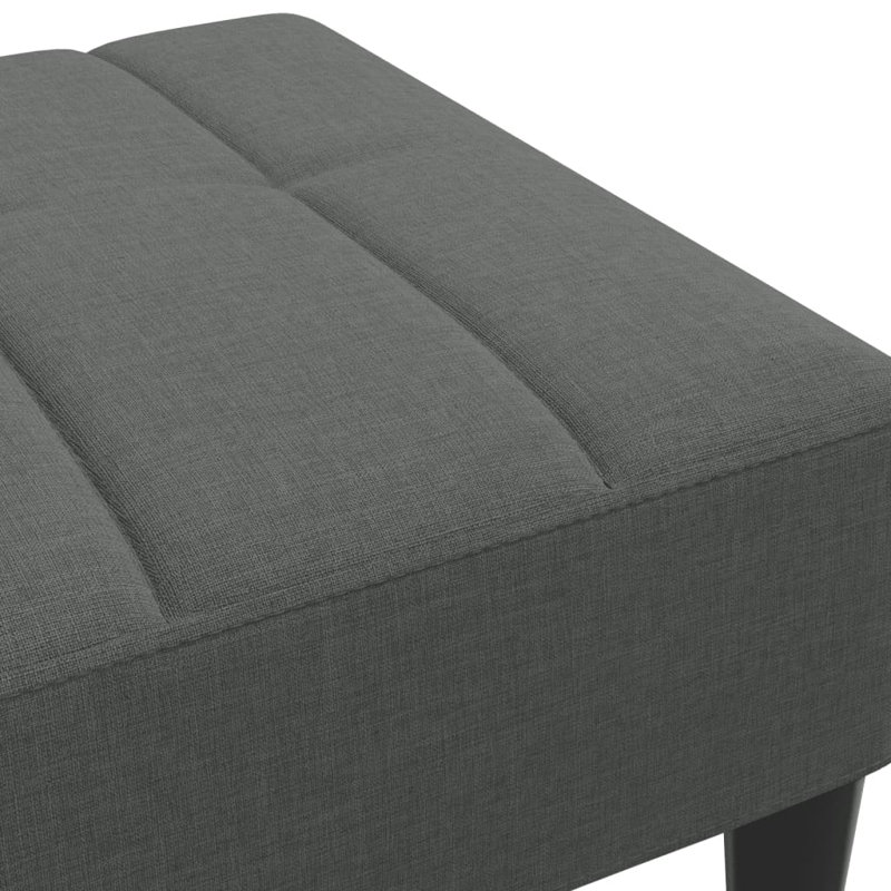 Ebern Designs Footstool 30.3"X21.7"X12.2", Dark Gray, Fabric