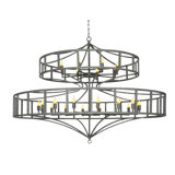 Phoenix 20 - Light Candle Style Geometric Chandelier