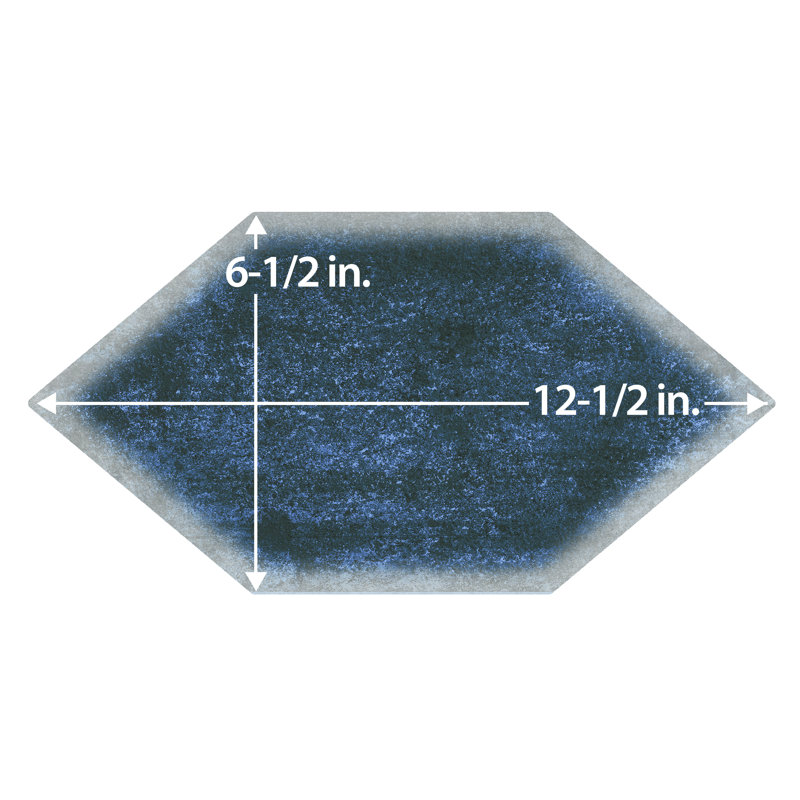 Dorne Kayak 6-1/2 In. X 12-1/2 In. Porcelain Floor And Wall Tile