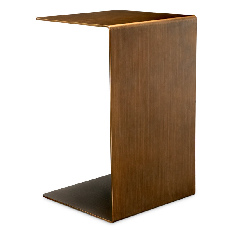 Side Table Panarea Brushed Brass Finish
