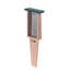 Mangeoire à queue en forme de gâteau 22,5 po Birds Choice, taupe / vert-14033298