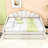 Full Upholstered Daybed Frame with Shell-Shaped Backrest and Twin Trundle-1700070530