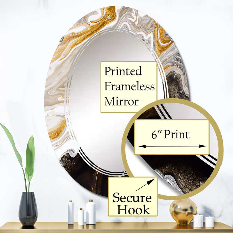 Miroir de salle de bain sans cadre, 36 po x 24 po