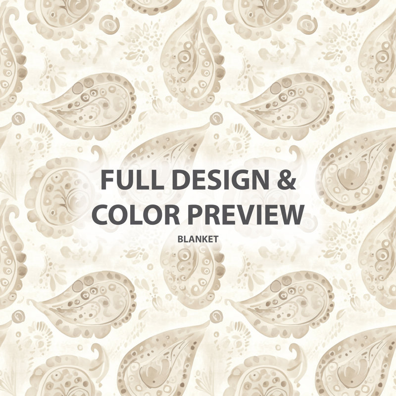 Jeté Paisley Floral II