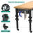 Manufactured Wood Top Height-Adjustable Workbench with Wheels-2035465143