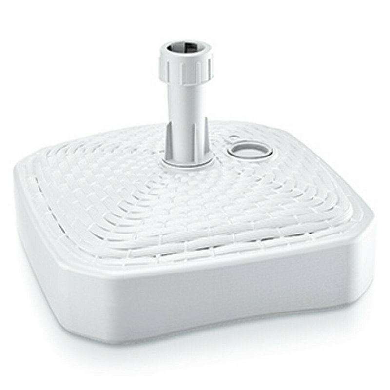 Cargill 0.74kg Plastic Free Standing Umbrella Base, White
