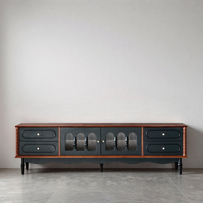 Meuble télé moderne et créatif, 22,44 po (H) x 78,74 po (L) x 15,75 po (l)