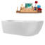 Baignoire autoportante 71 po avec plateau interne Streamline-101412750