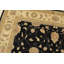 Tapis oriental noir en laine noué à la main 9 pi 1 po x 11 pi 6 po Ziegler
