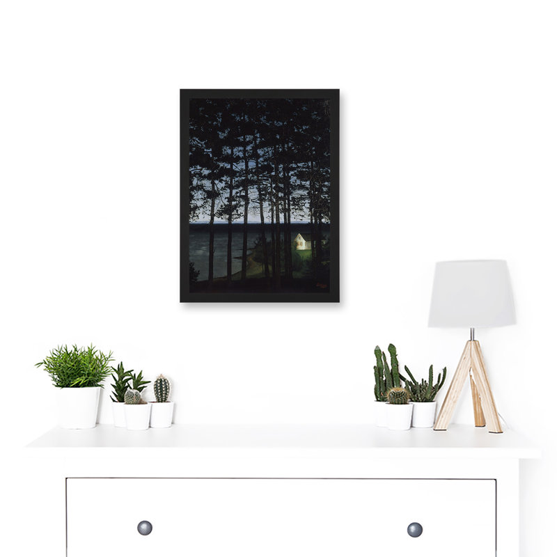 Fisherman's Cottage by Harald Sohlberg - Single Picture Frame Print, 33cm H x 23.4cm W