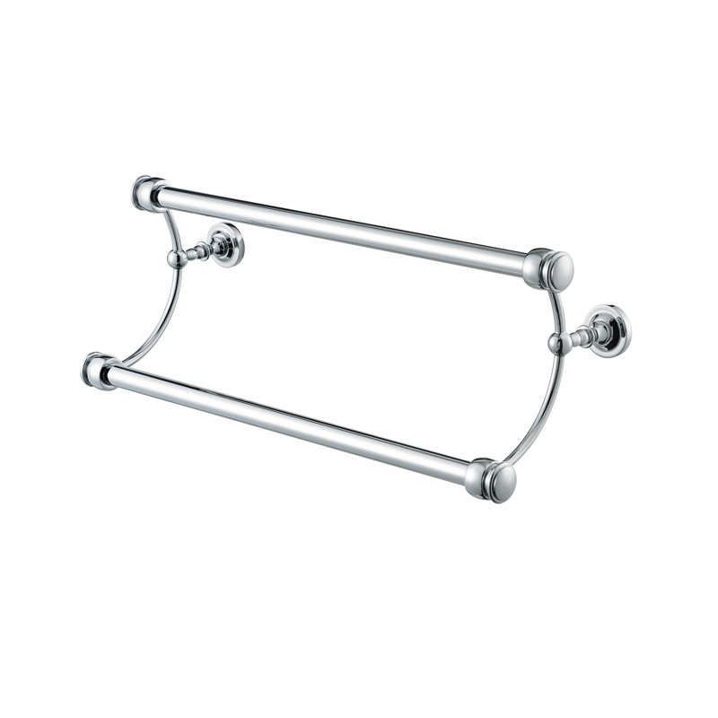 Double Towel Bar, Satin Nickel