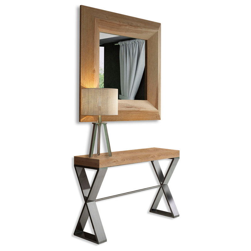 Ensemble de console et de Miroir Saphire, 31.5" H x 31.5" W x 15.6" D