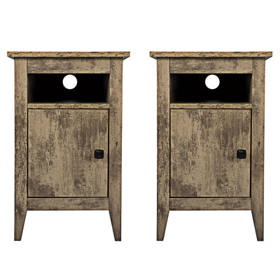 Table de chevet Phillipston en brun antique