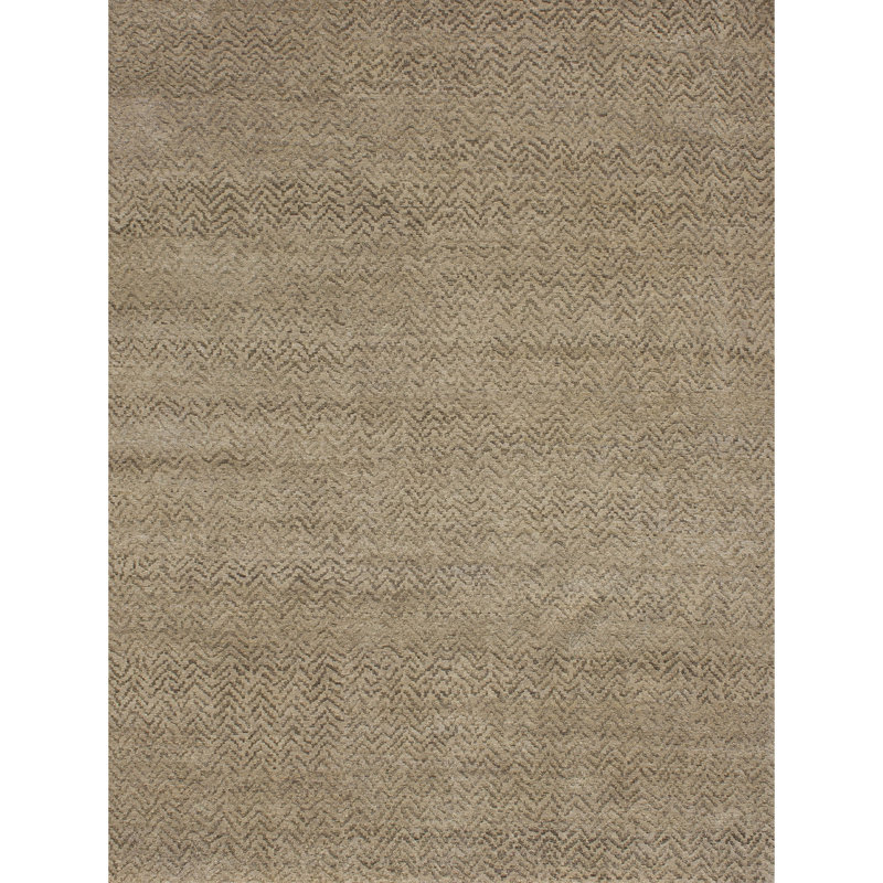 Handmade Wool Chevron Area Rug, Rectangle 10' x 14'
