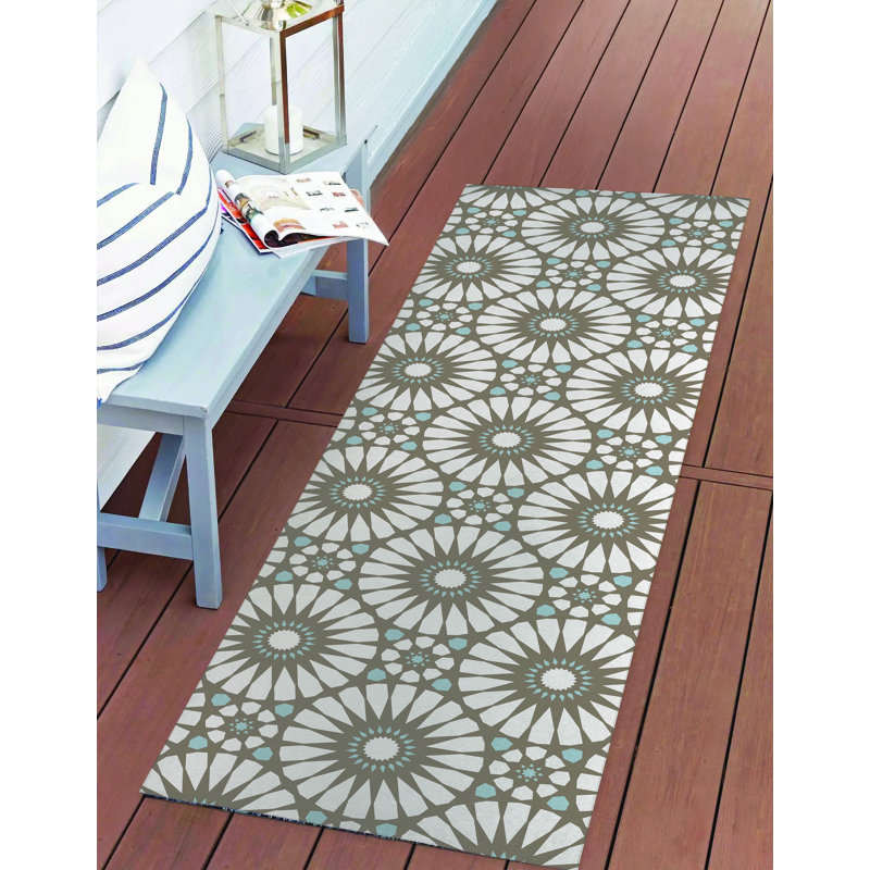 Tapis d'extérieur Sylvia, Tapis de couloir 2 pi 6 po x 8 pi
