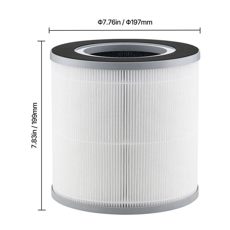 H13 HEPA Air Purifier Replacement Filter - 3-in-1 Activated Carbon & Pre-Filter for Home Allergen Removal