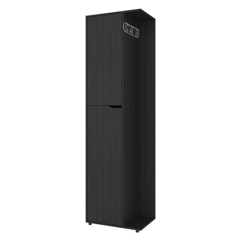 Armoire de rangement Austin avec balai de rangement avec 2 portes et 3 tablettes intérieures, armoire de rangement polyvalente haute pour les salles de lavage et les cuisines Austin