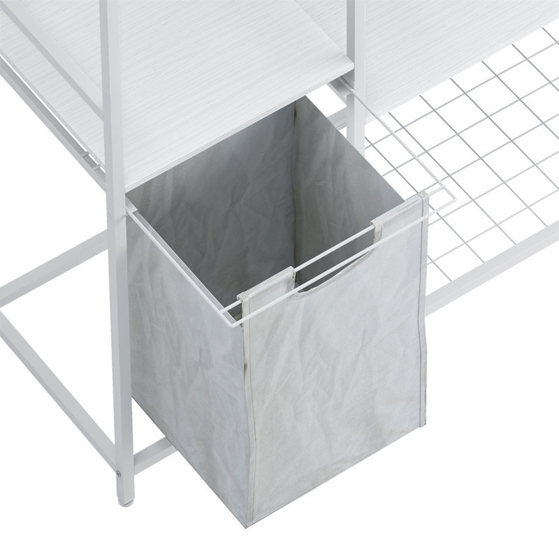 Ebern Designs Portable Wardrobe Clothes Rack,Freestanding Clothing Rack ...