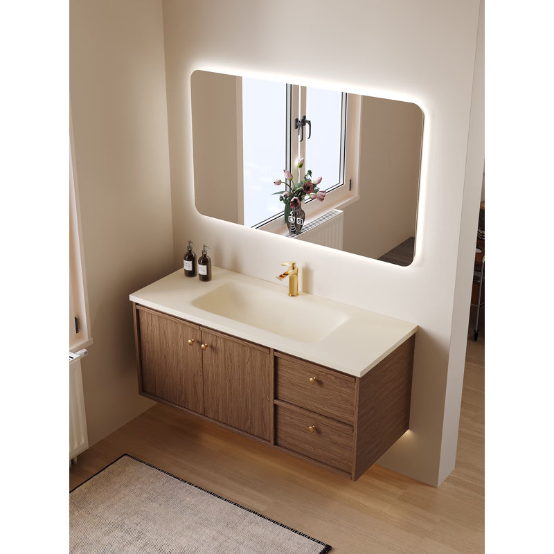 Frameless Dimmable Bathroom LED Mirror with Anti-Fog & 3 Colors Adjustable, 40" x 30"