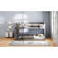 Lit superposé double pleine grandeur avec rangement organisateur - 4 tiroirs et 3 tablettes au-dessus des matériaux-118036604-118036606