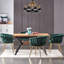 Velvet Upholstered Dining Chair | Arm Chair | Metal Legs-70052641