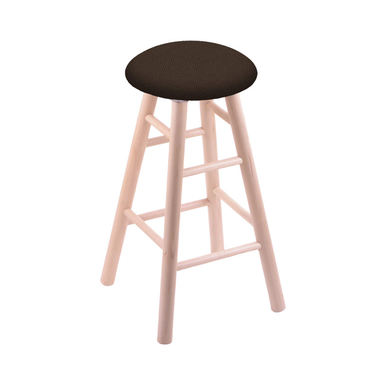 Swivel 30" Bar Stool, Rein Coffee, Natural Maple