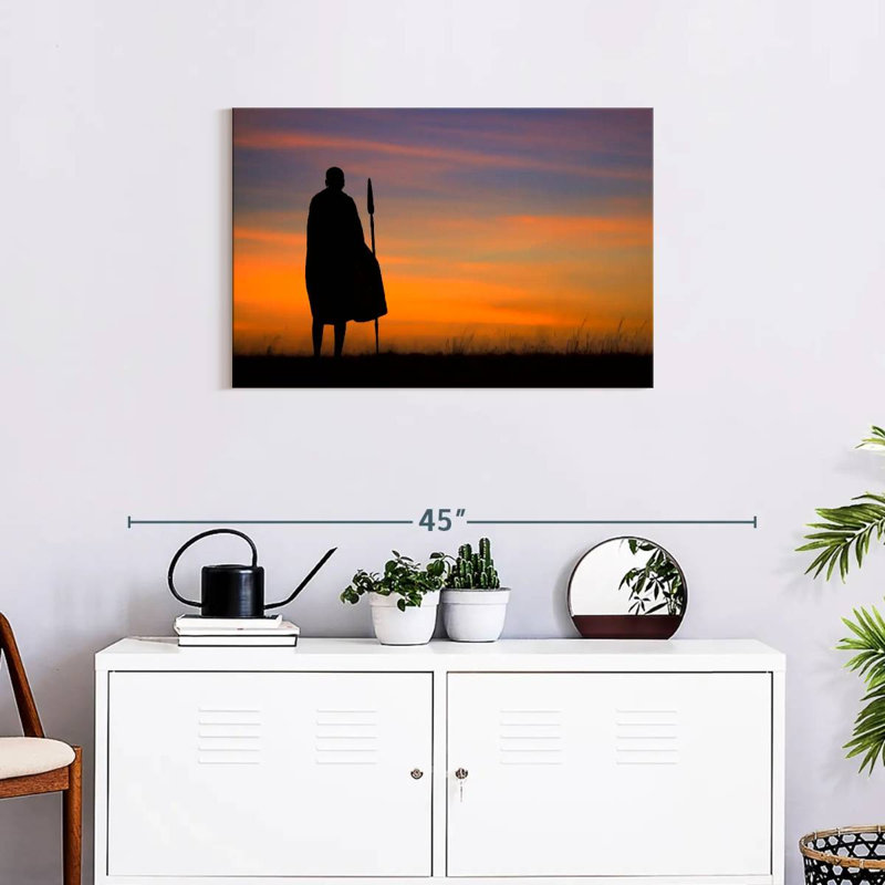 Leisha African Warrior, 20" H x 30" W