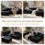 Canapé modulaire en L modulaire Cloud, revêtement en chenille douce avec dossier moelleux et coussins décoratifs, canapé confortable-378509709